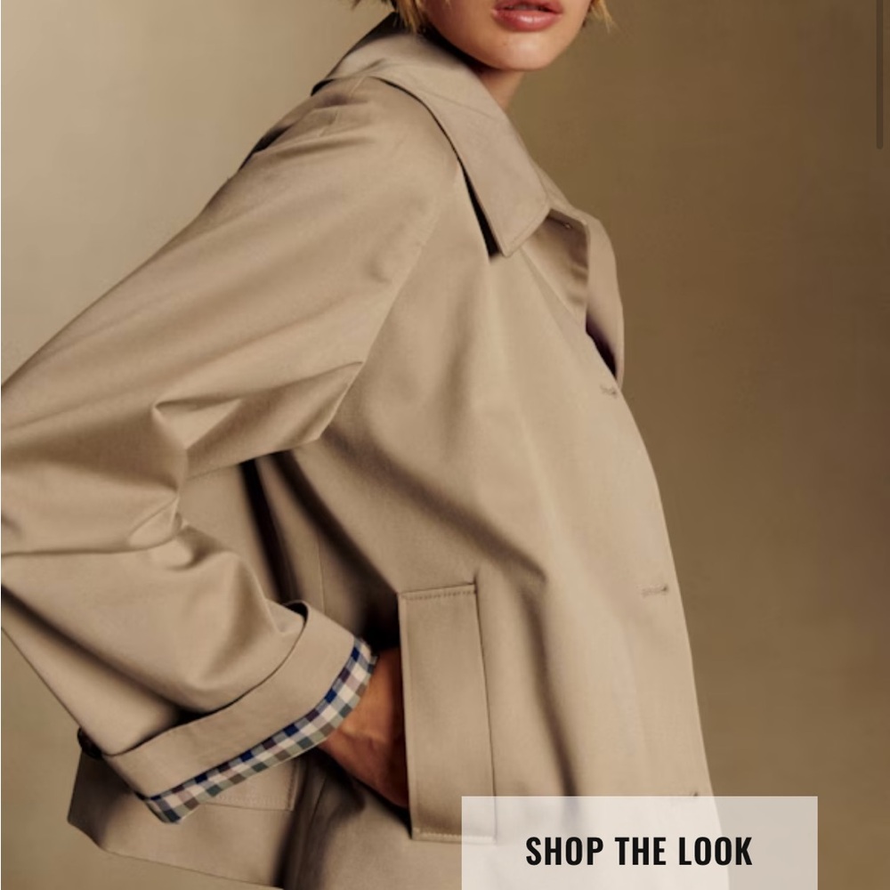 Sezane Beige Trench Coat